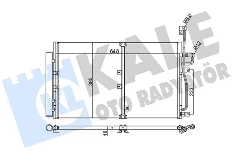 KALE OPEL Радиатор кондиционера Antara,Chevrolet Captiva Kale oto radyator 391000