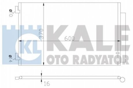 KALE CITROEN Радиатор кондиционера C-Elysee,Peugeot 301 Kale oto radyator 342655 (фото 1)