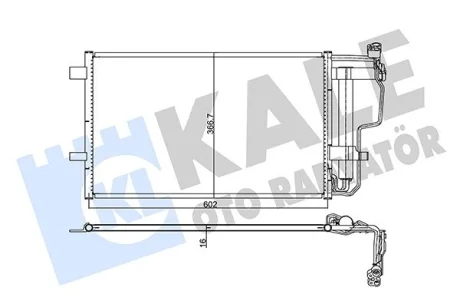 Радіатор кондиціонера Mazda 3 (08-) KALE OTO RADYATOR Kale oto radyator 345490