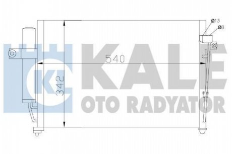 KALE HYUNDAI Радиатор кондиционера Getz 1.1/1.6 02- Kale oto radyator 391700