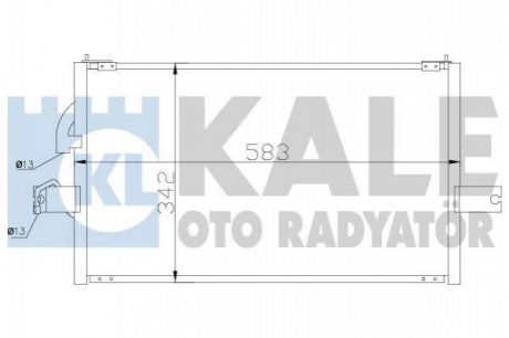 KALE HYUNDAI Радиатор кондиционера Accent I 94- Kale oto radyator 386400 (фото 1)