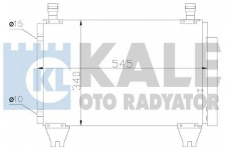 KALE TOYOTA Радиатор кондиционера Hilux VII 05- Kale oto radyator 383500