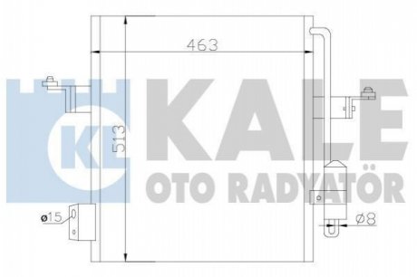 KALE MITSUBISHI Радиатор кондиционера L200 07- Kale oto radyator 393100