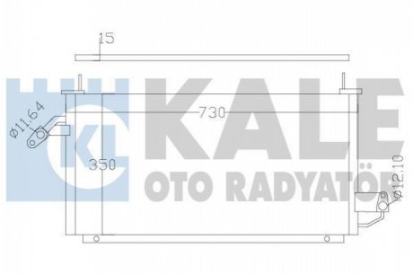 KALE SUBARU Радиатор кондиционера Forester 97- Kale oto radyator 389800