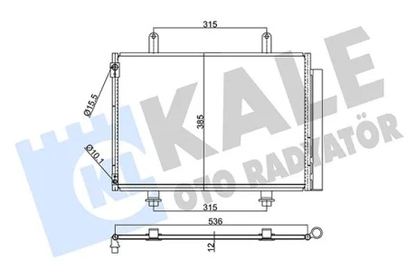 KALE SUZIKI Радиатор кондиционера Swift IV 10- Kale oto radyator 350640
