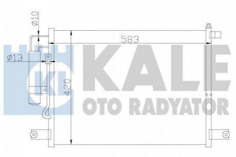 KALE CHEVROLET Радиатор кондиционера Aveo 03- Kale oto radyator 377000