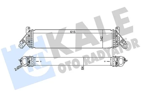 Інтеркулер Mazda 3, 6, CX-5 (12-) 2.2D KALE OTO RADYATOR Kale oto radyator 344960