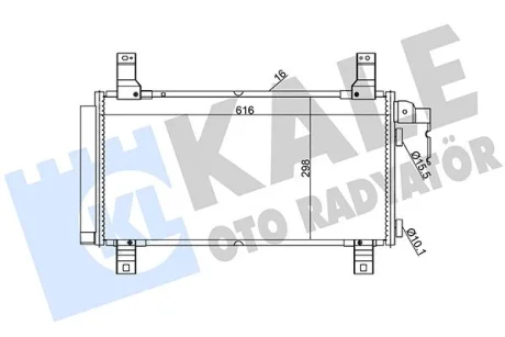 Радіатор кондиціонера Mazda 6 (02-) KALE OTO RADYATOR Kale oto radyator 392100