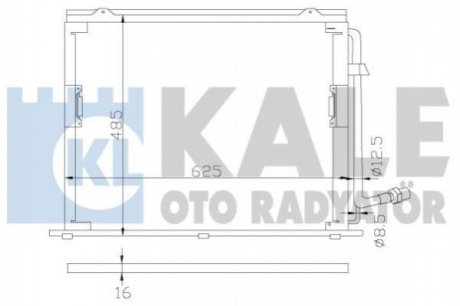 KALE DB Радиатор кондиционера S-Class W140 Kale oto radyator 392400