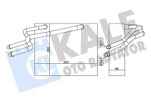 Осушувач кондиціонера, 01- Kale oto radyator 350060 (фото 1)