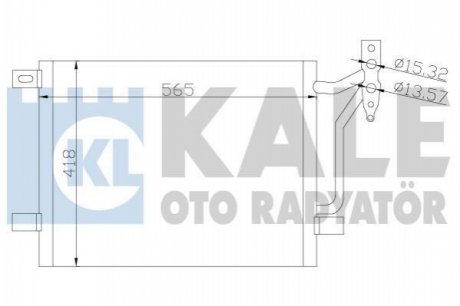 KALE BMW Радиатор кондиционера 3 E46 Kale oto radyator 376800