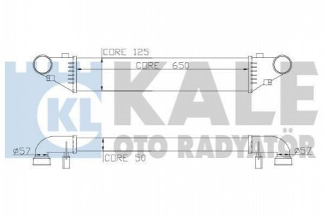 KALE Интеркулер W203 2.0/2.7CDI Kale oto radyator 347500