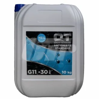 Антифриз QT MEG STANDARD -30 G11 синій 10кг Qt-oil QT5533010