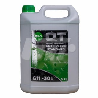 Антифриз QT MEG STANDARD -30 G11 GREEN 5кг Qt-oil QT552305 (фото 1)