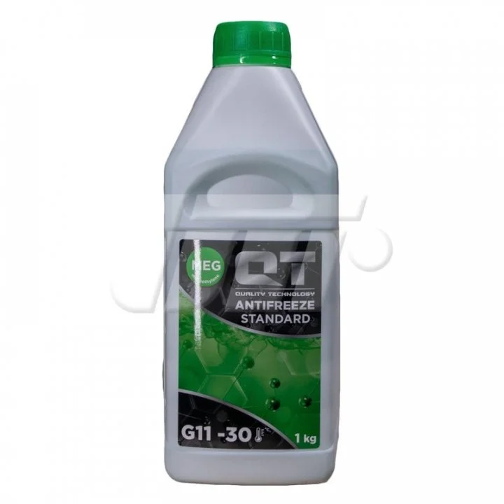 Антифриз QT MEG STANDARD -30 G11 зелений 1кг Qt-oil QT552301 (фото 1)