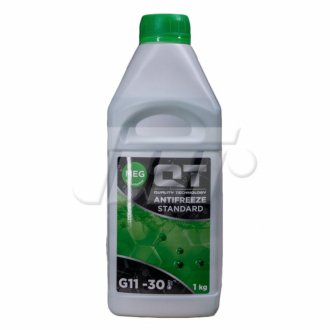 Антифриз QT MEG STANDARD -30 G11 GREEN 1кг Qt-oil QT552301 (фото 1)