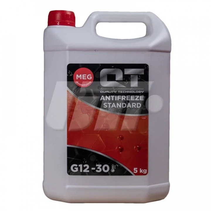 Антифриз QT MEG STANDARD -30 G12 червоний 5кг Qt-oil QT551305 (фото 1)