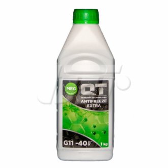 Антифриз QT MEG EXTRA -40 G11 GREEN 1кг Qt-oil QT562401 (фото 1)