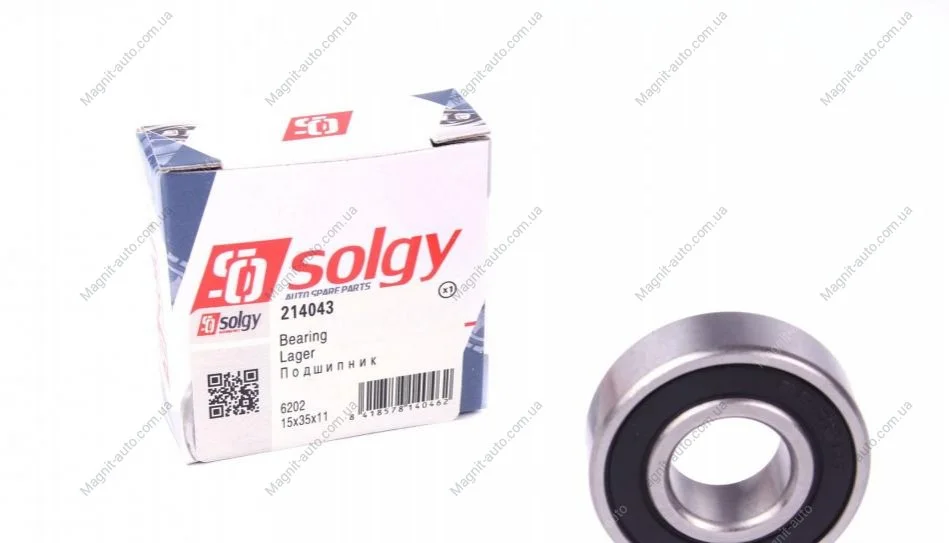 Підшипник генератора Solgy 214043 (фото 1)