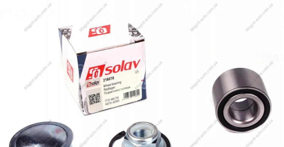Подшипник ступицы (ремкомплект) Solgy 216078 (фото 1)