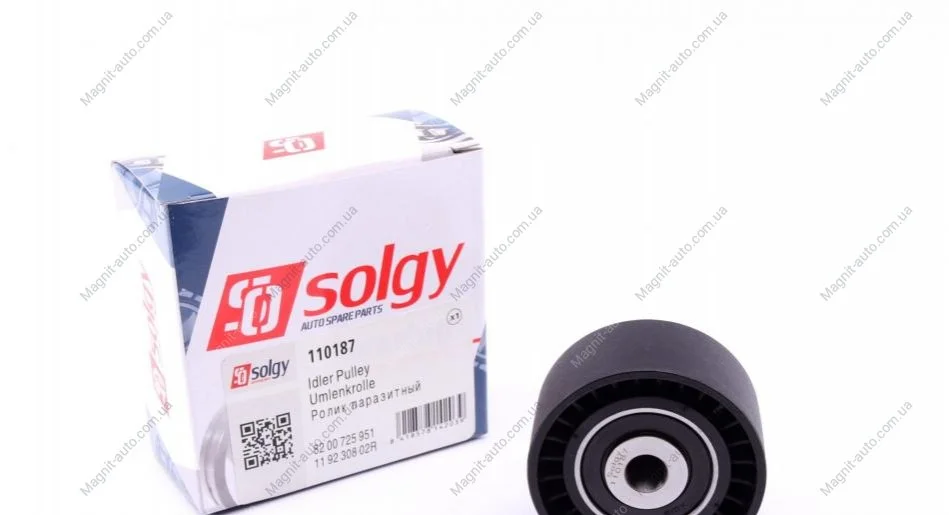 Ролик натяжной ремня генератора Solgy 110187 (фото 1)