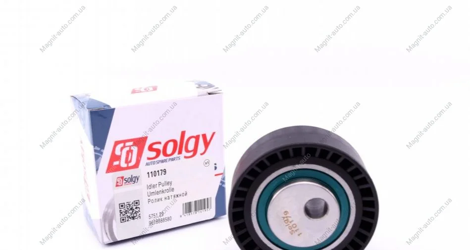 Ролик натяжний ременя генератора Solgy 110179 (фото 1)