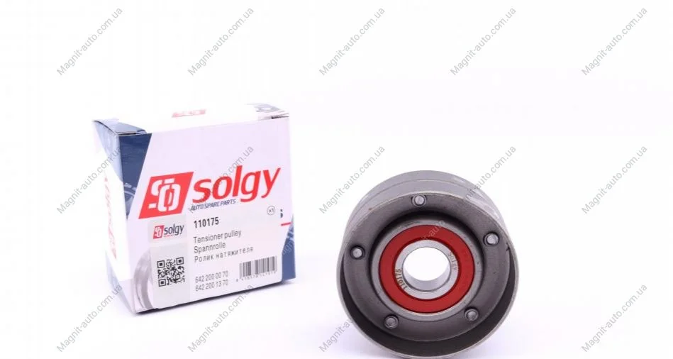 Ролик натяжний ременя генератора Solgy 110175 (фото 1)