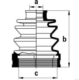 Пильник ШРУС гумовий + змазка JAKOPARTS J2885008