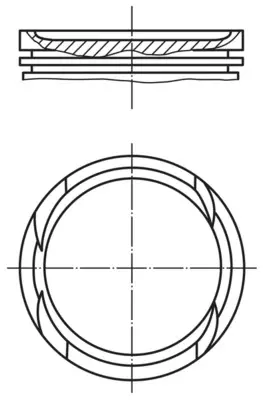 Поршень двигуна MAHLE / KNECHT 011 PI 00112 000 (фото 1)