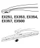 Щітка склоочисника каркасна задня 500мм ExactFit Rear Nissan Primera (P11, P12), Citroen C5, Renault Laguna II (B) TRICO Trico EX500 (фото 5)