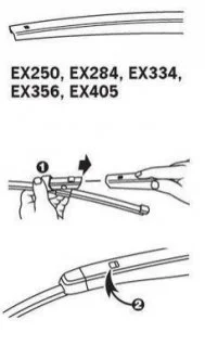 ExactFit Rear Щітка склоочисника,задня OEM (350мм) Trico EX356