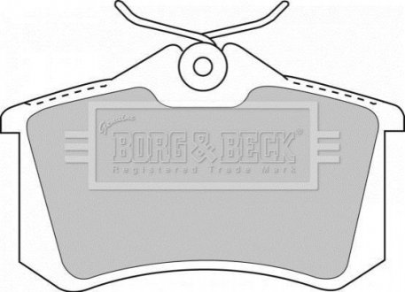- Гальмівні колодки до дисків BORG & BECK BBP1512