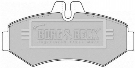 - Гальмівні колодки до дисків BORG & BECK BBP1667 (фото 1)