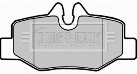 - Гальмівні колодки до дисків BORG & BECK BBP1958 (фото 1)