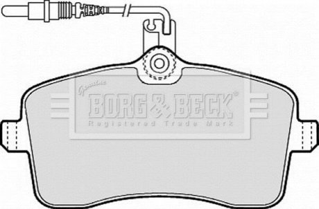 - Гальмівні колодки до дисків BORG & BECK BBP1897