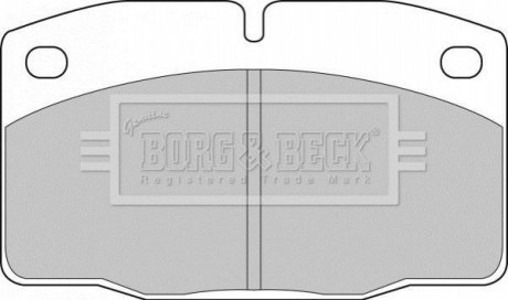Гальмівні колодки до дисків BORG & BECK BBP1117