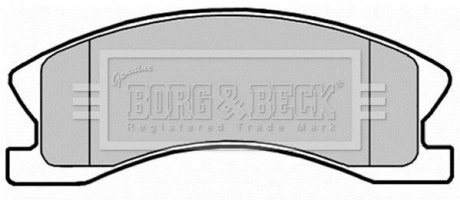 Гальмівні колодки до дисків BORG & BECK BBP2148
