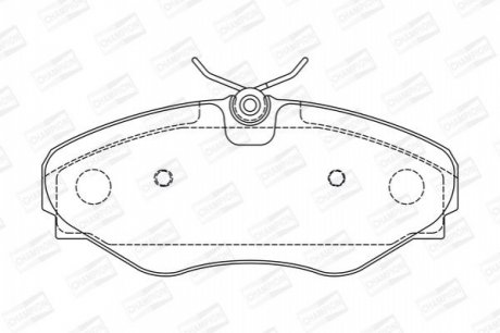 Гальмівні колодки до дисків CHAMPION 573099CH (фото 1)