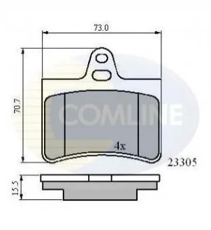 - Гальмівні колодки до дисків Comline CBP01122