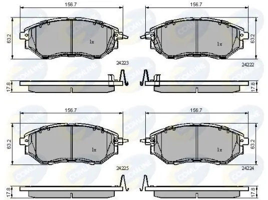 - Гальмівні колодки до дисків Comline CBP31762 (фото 1)