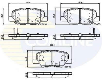 - Гальмівні колодки до дисків Comline CBP32238