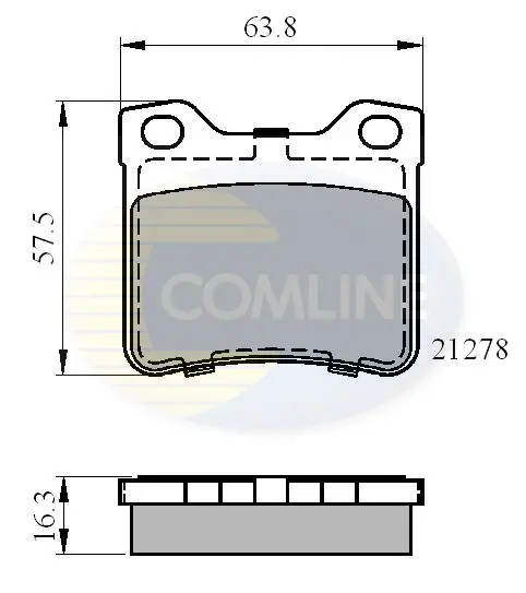 - Гальмівні колодки до дисків Comline CBP01060 (фото 1)