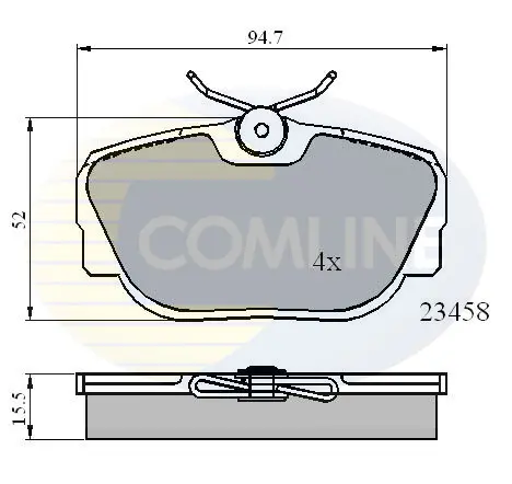 - Гальмівні колодки до дисків Comline CBP01093 (фото 1)