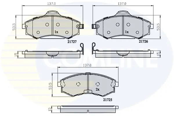 - Гальмівні колодки до дисків Comline CBP31741 (фото 1)