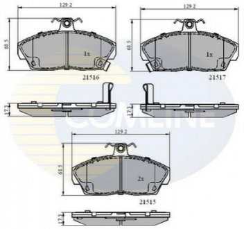 - Гальмівні колодки до дисків Comline CBP3232 (фото 1)