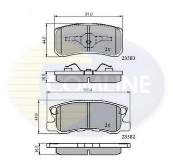 - Гальмівні колодки до дисків Comline CBP0905