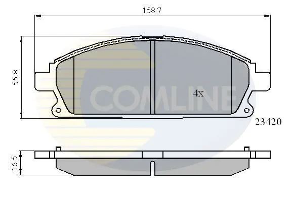 - Тормозные колодки для дисков Comline CBP0591 (фото 1)
