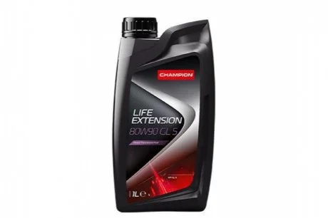 LIFE EXTENSION 80W90 GL 5 1L(х12) CHAMPION 8204609