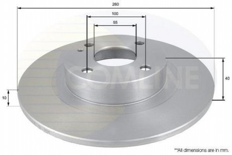 - Диск гальмівний Comline ADC0438
