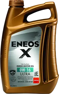 Олива моторна 0W-16 ENEOS X ULTRA API SN/SN Plus, ILSAC GF-6B, 4л, синт. Eneos EU0020301N (фото 1)